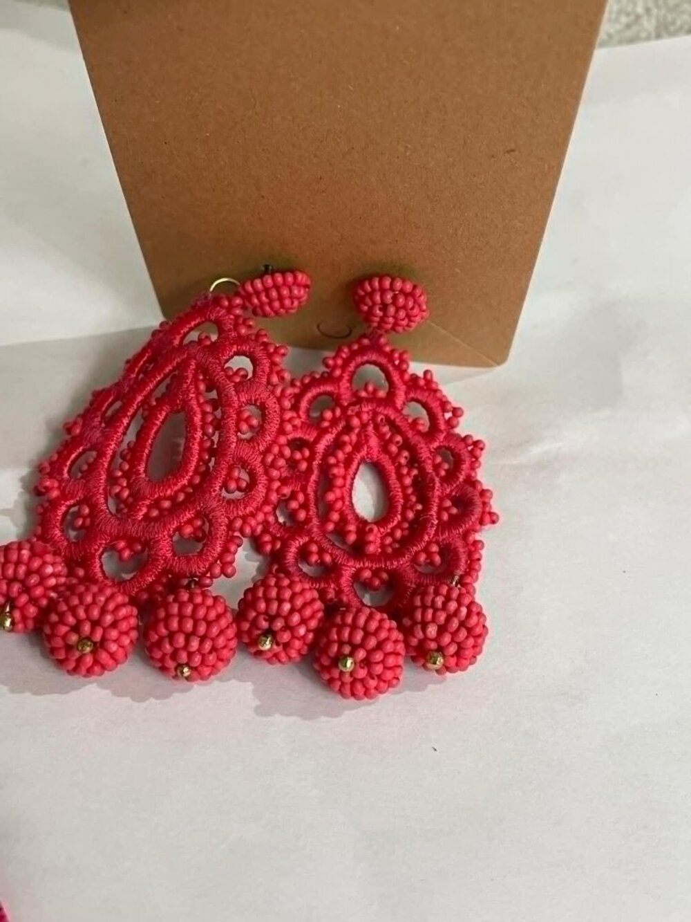 J. Crew Beaded Rumba Drop Earrings - Picture 2 of 6